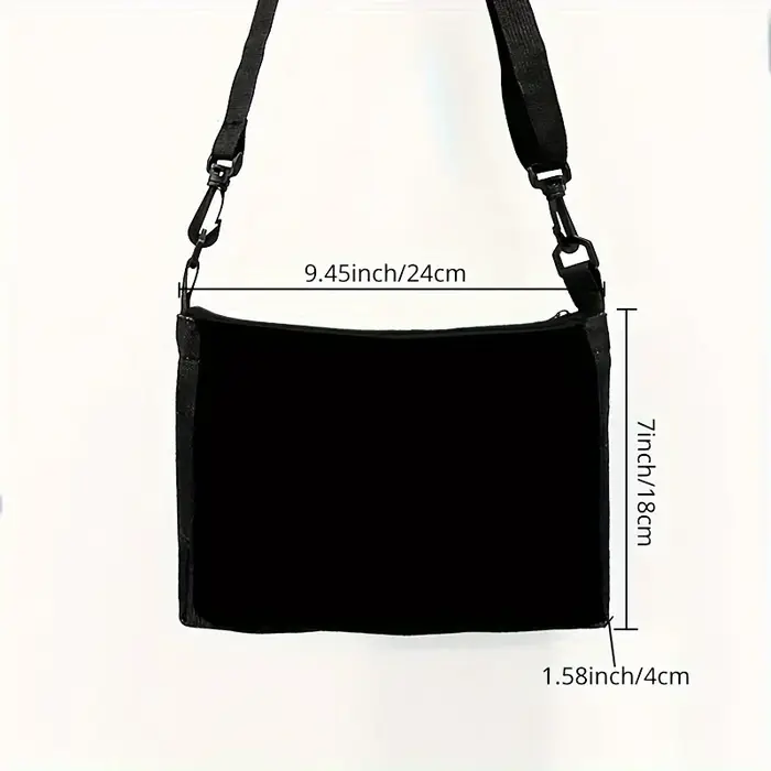 Sac à bandoulière Chic chat noir et motif Floral pour femmes