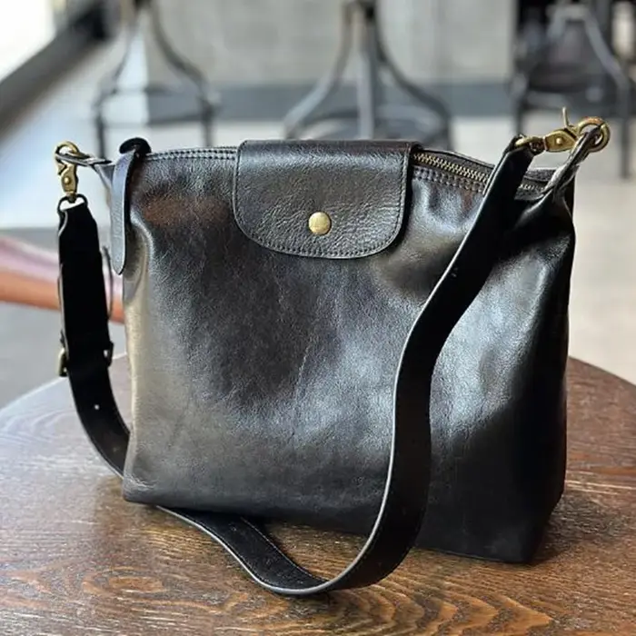 Sac à main pour femme en cuir de vachette tanné végétal vintage 2026
