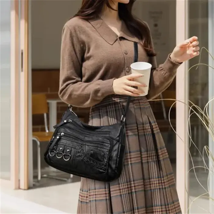 Sac à bandoulière en PU vintage