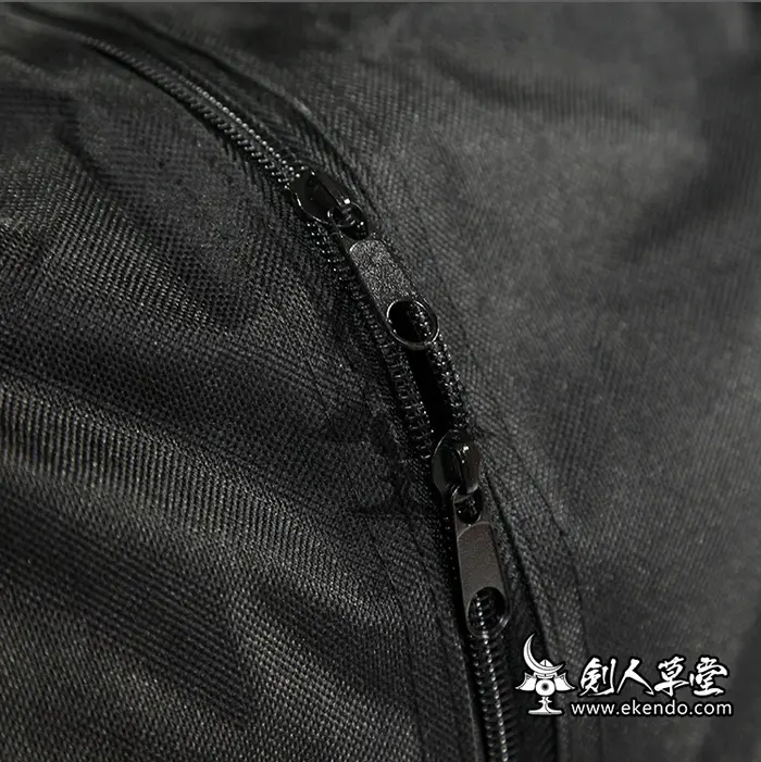 IKENDO-BG002- NYLON BOGU SIMPLE SQUARE BAG - sac carré noir épaule japonais kendo