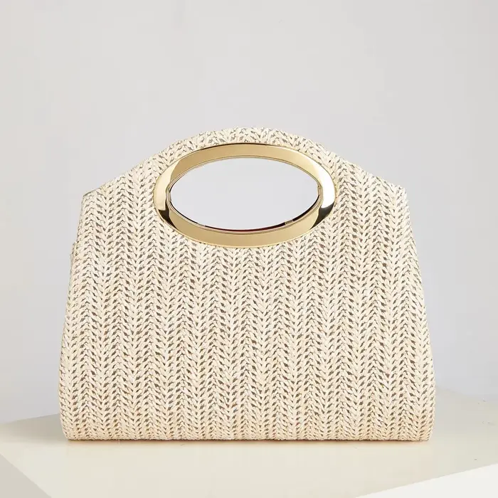 Nouveau sac à main tissé tendance pour femmes, polyvalent pour les vacances, la plage, les déplaceme