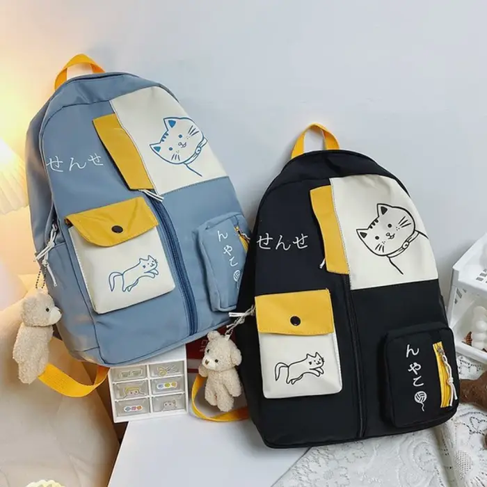 Sac à Dos de Voyage en Nylon Imperméable de Grande Capacité