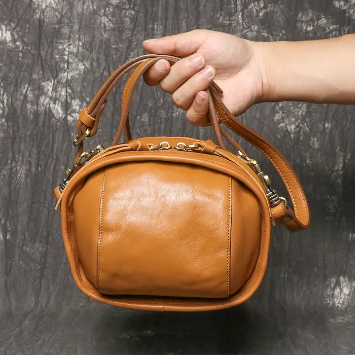 LUOKIR – sac à bandoulière en cuir véritable pour femmes, couche supérieure en peau de vache, sac à