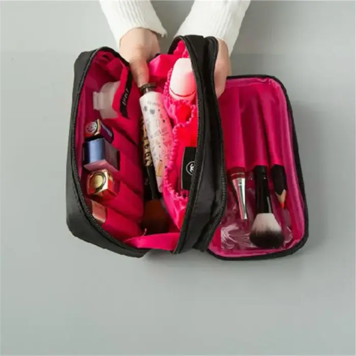 Mini trousse de maquillage noire pour femmes