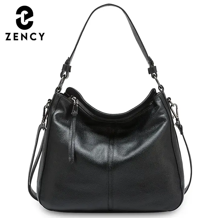Sac à bandoulière pour femme Zency de haute qualité en cuir véritable à 100 %, sac hobo