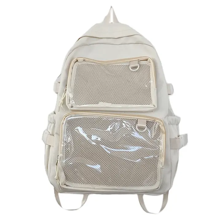 Sac Ita transparent de style japonais pour filles, sac à dos grande capacité, sacs d'école à la mode