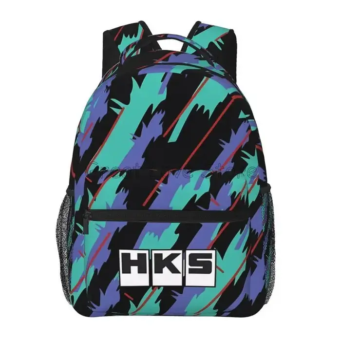 HKS modèle rétro sac à dos pour hommes femmes adolescent étudiant randonnée voyage sac à dos JDM dér