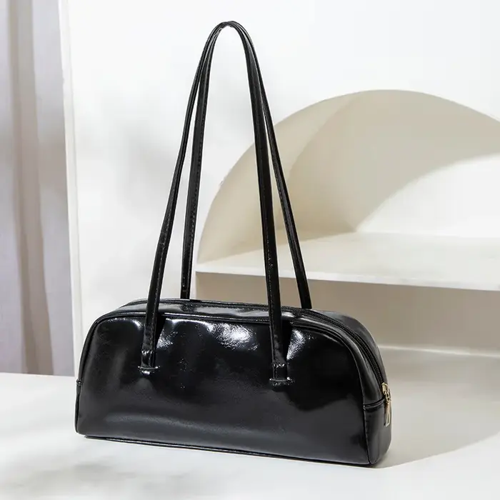 Nouveau sac à bandoulière tendance, fermeture éclair avec longue sangle fixe, sac polyvalent pour fe