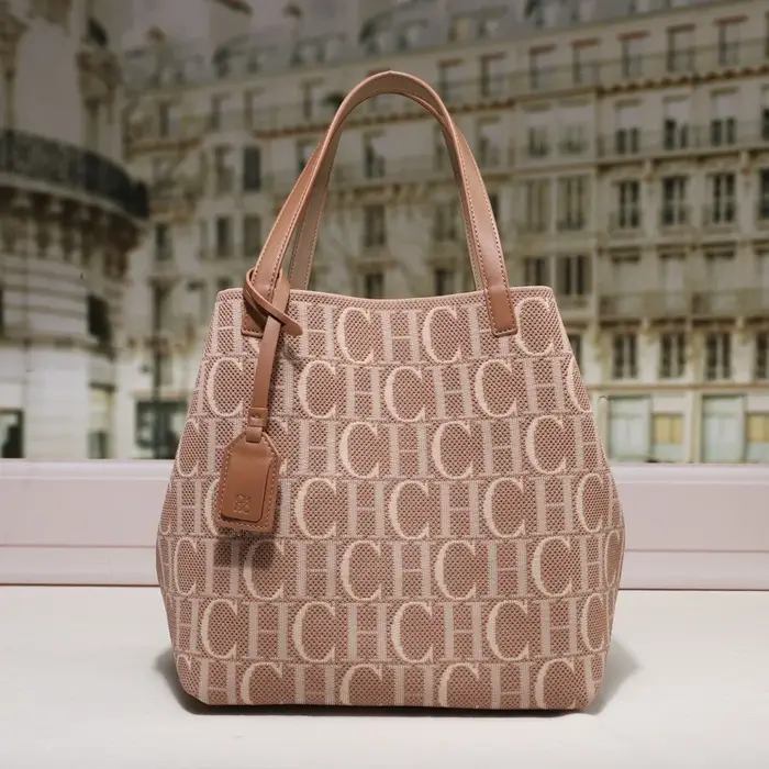 Sac à main pour femme avec imprimé lettre CH