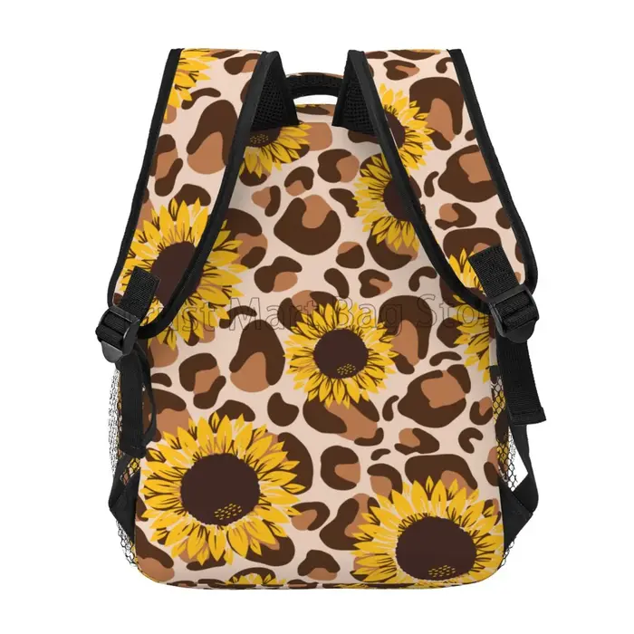 Sac à dos léopard tournesol pour filles et femmes