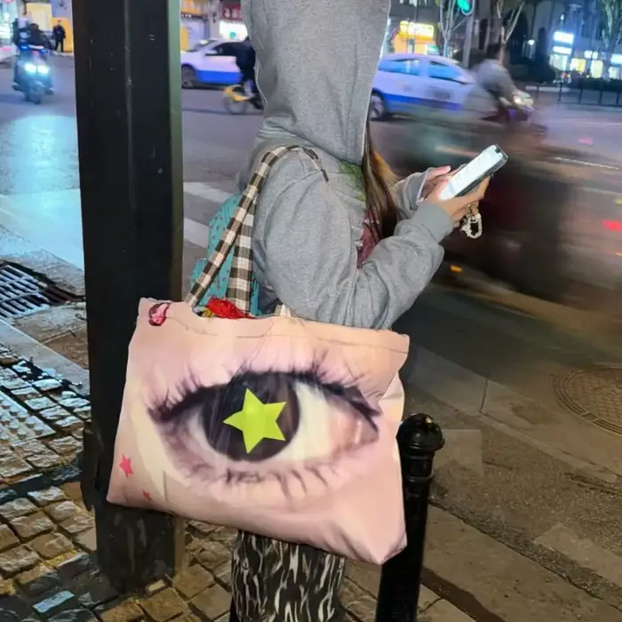 Sac fourre-tout grande capacité pour femme Y2K Printemps-Été 2026