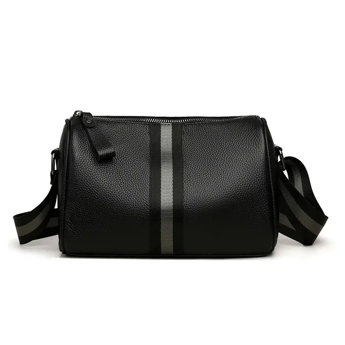 Couleur unie peau de vache fourre-tout de luxe en cuir véritable souple Sac à main mode femmes Sac à bandoulière