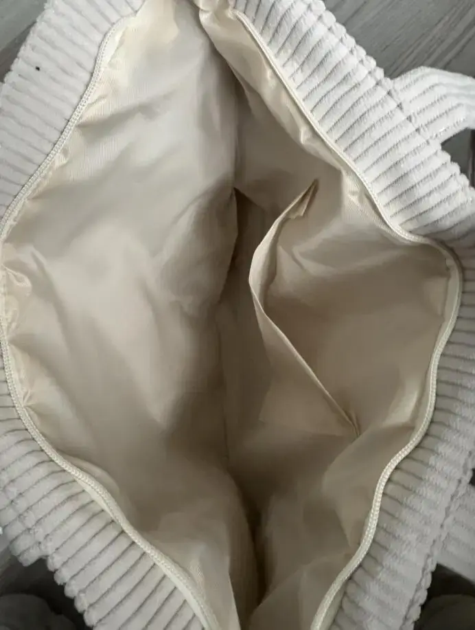 Sac à main quotidien en velours côtelé