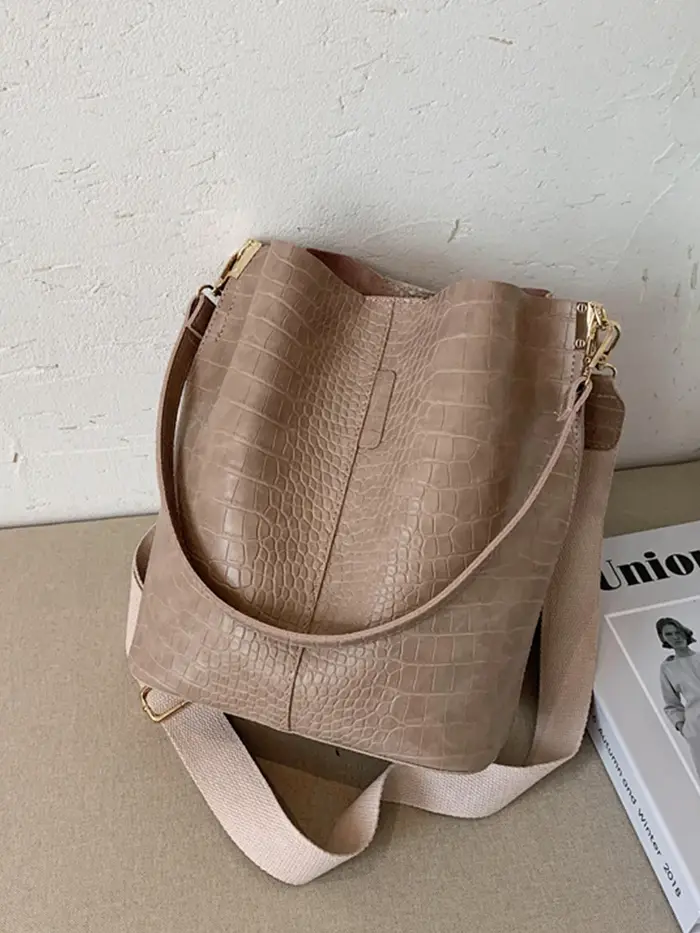 Sac à main Vintage motif Crocodile pour femmes, sacs à bandoulière en cuir PU tendance de styliste,