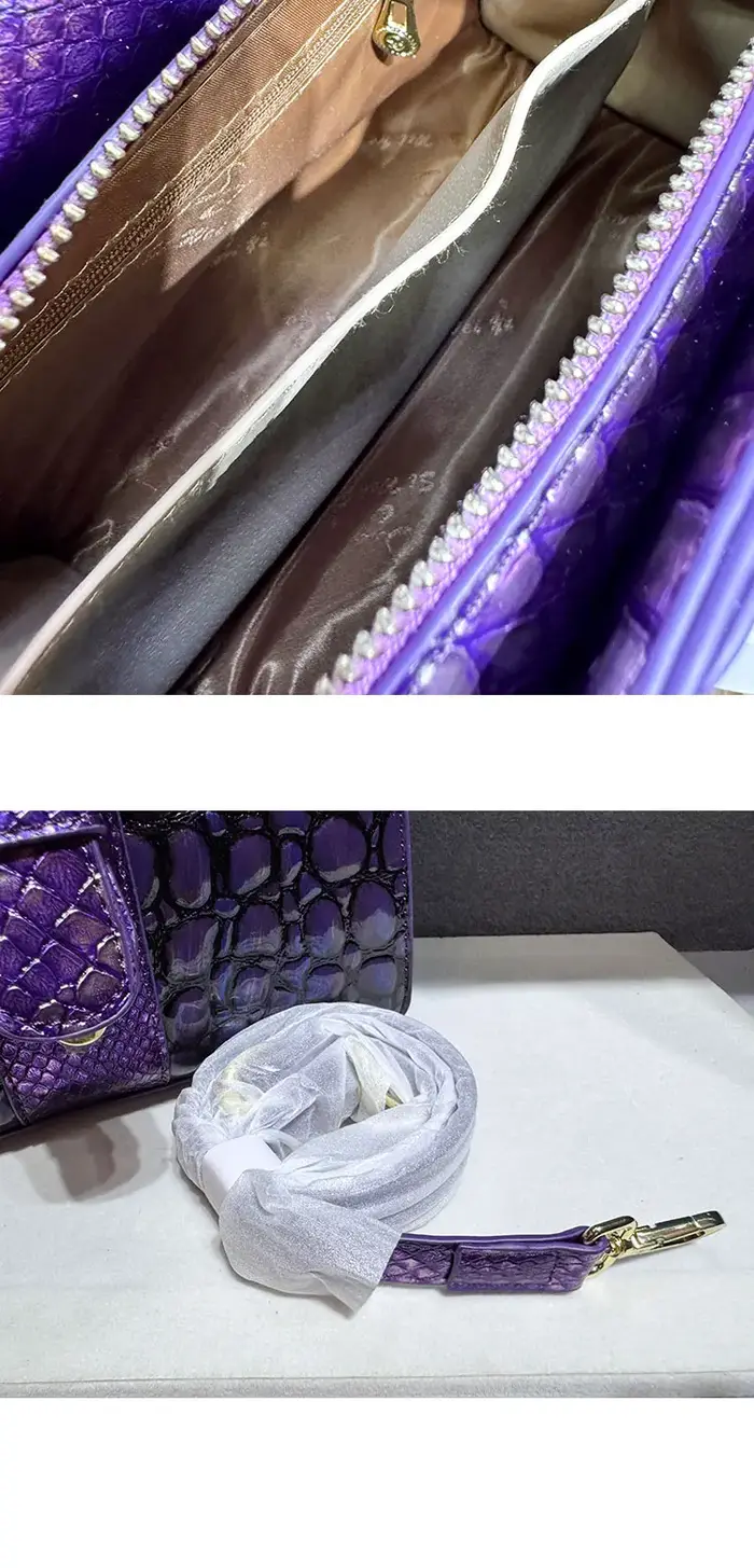 Marque de luxe 2025 sac pour femme en cuir de Crocodile nouveau sac à main épaule sacs à bandoulière pour femmes aseo Ж Galega