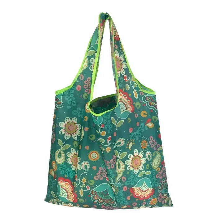 2024 femmes fourre-tout sac à provisions fleur impression pliable réutilisable écologique Shopper sacs