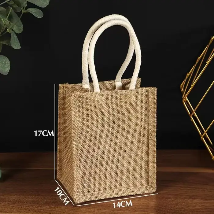 Sacs fourre-tout personnalisés en Jute pour demoiselle d'honneur, avec écharpe, sac de plage rétro, 