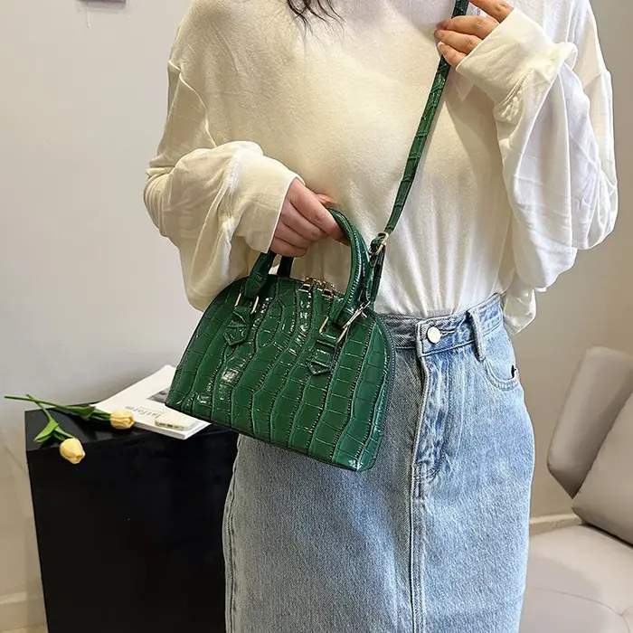 Sac à main rétro en cuir PU pour femme