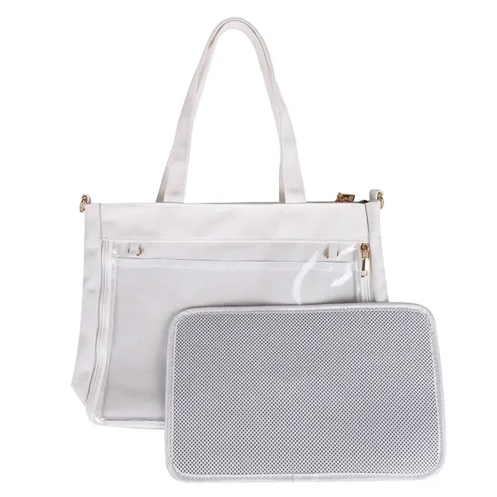 Grand sac Ita noir avec insert japonais mignon clair femmes Double sangles filles Kawaii sac à bandoulière Transparent