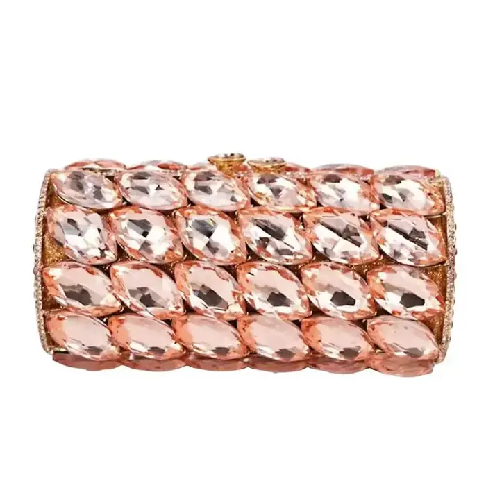 Argent/or grande pierre sac de mariage pochettes de soirée mode strass sacs à main femmes cristal