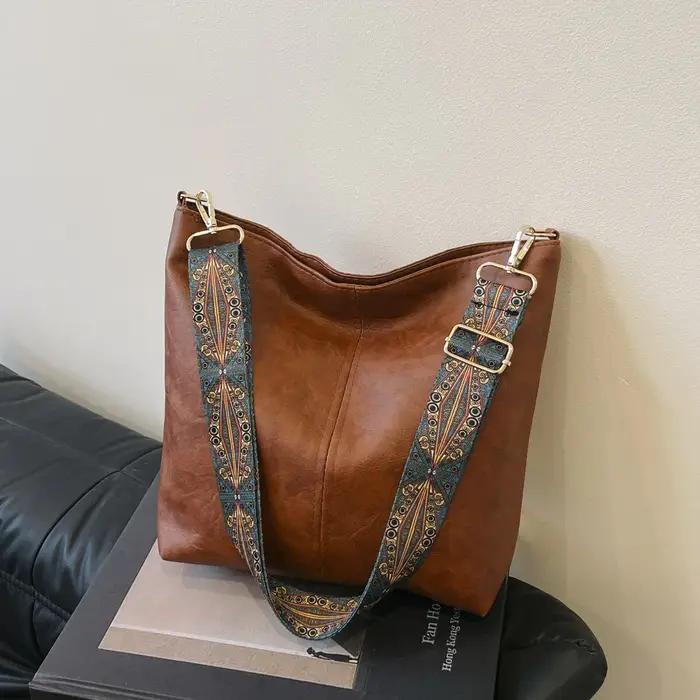 Nouvelle mode européenne et américaine fourre-tout épaule et bandoulière grande capacité sac seau co
