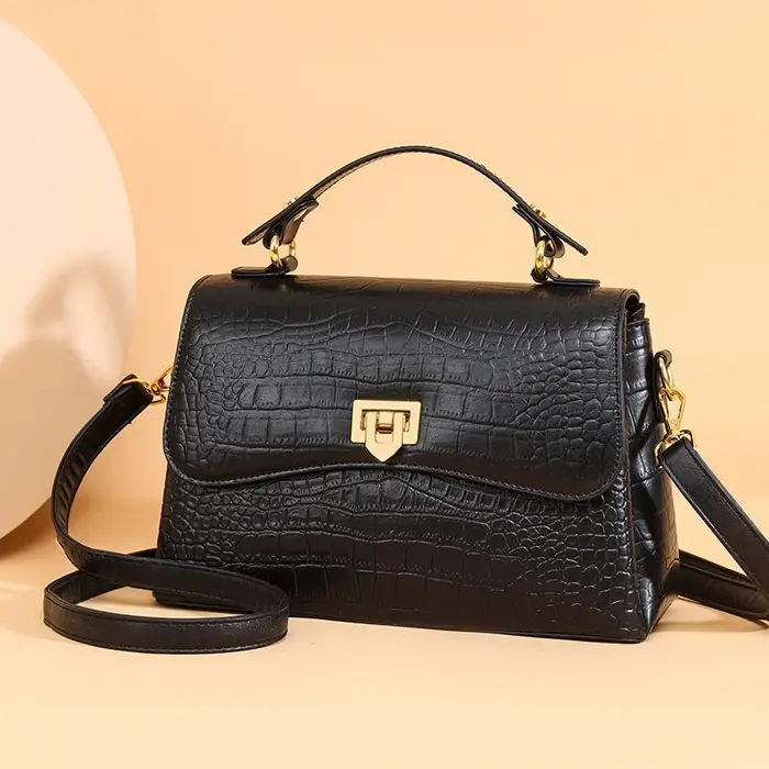 Sac à main de luxe en cuir de vache véritable pour femmes