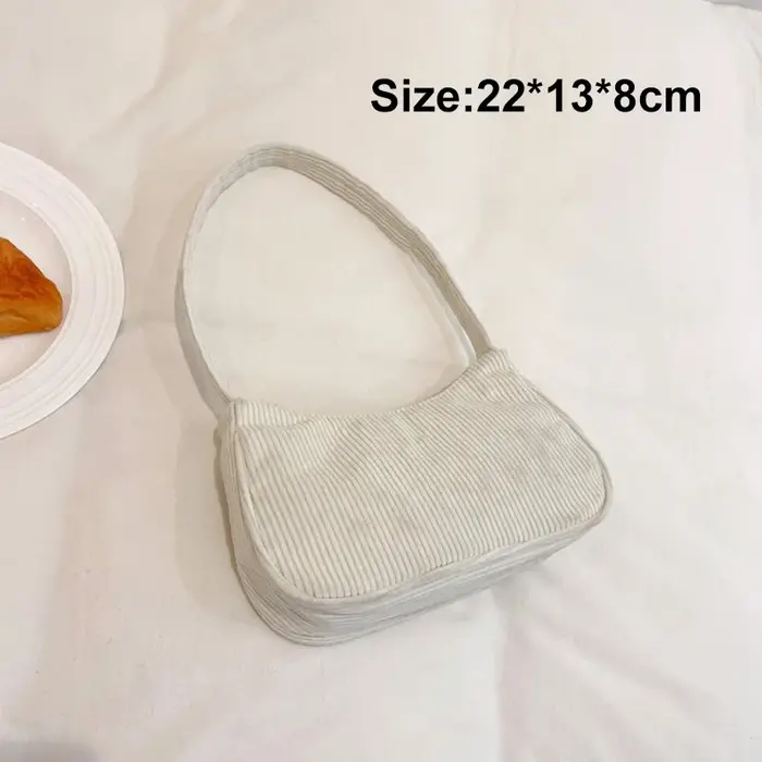 Sac sous les bras demi-lune rétro pour femme