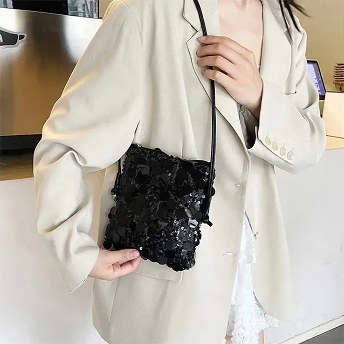 Sac à bandoulière à paillettes