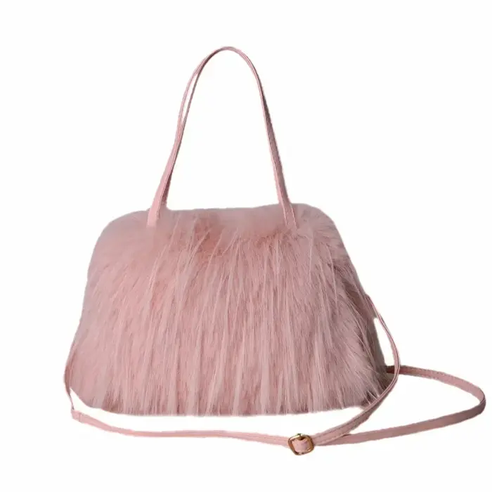 Faux fourrure gland femmes sacs à main