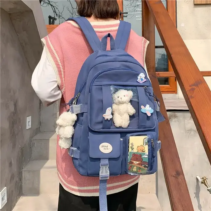 Japonais lycée filles sac à dos sacs d'école pour adolescentes Multi poches nouveau Kawaii sac à dos femmes Harajuku mignon Mochila