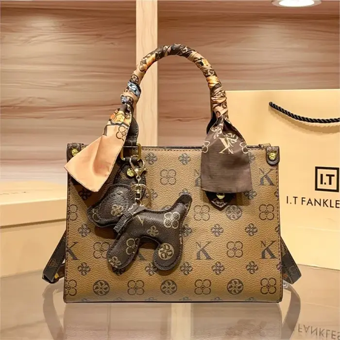 Sac à main léger de marque de luxe pour femmes, fourre-tout à bandoulière de couleur contrastée, nou