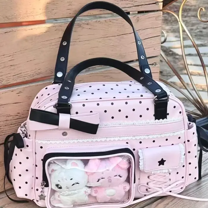 Sac à bandoulière multi-poches Y2K élégant et simple