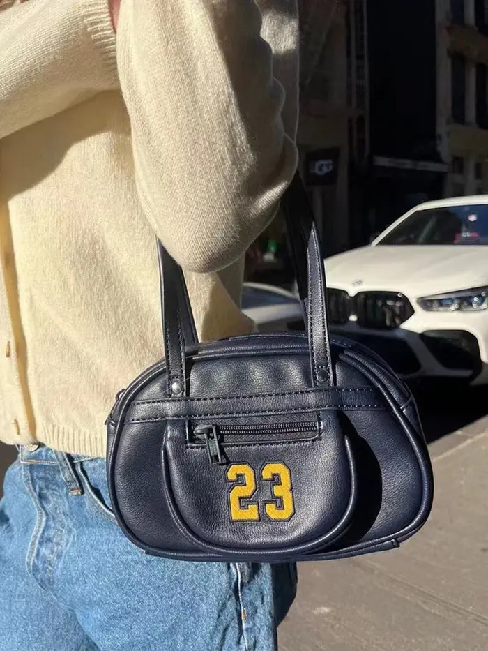Sac à bandoulière marron en Pu pour femmes, quatre saisons, boucle de haute qualité, sac à main déco