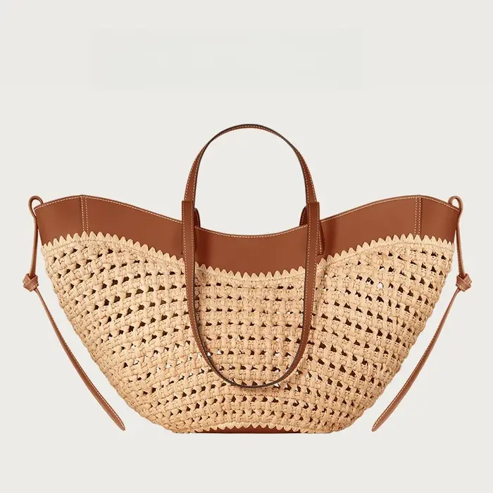 Sac en paille tressé fait main