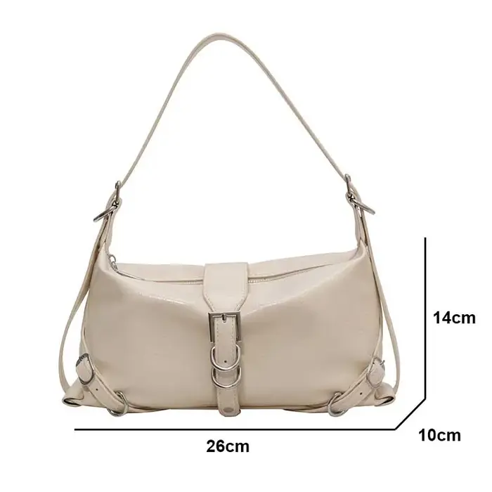 Sacs à bandoulière en cuir argenté pour femmes