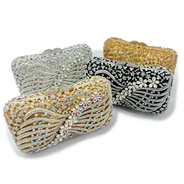 Boutique femmes cristal pochette sacs de soirée de mariage strass