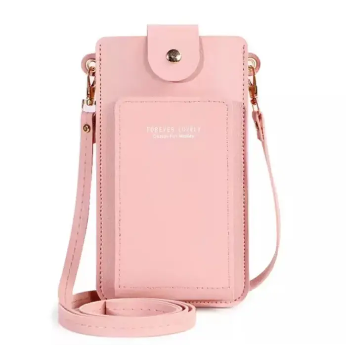 Sac à main en cuir pour téléphone portable pour femme