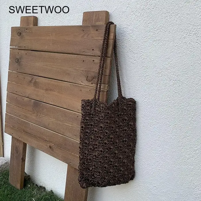 Sac à bandoulière en crochet fait main