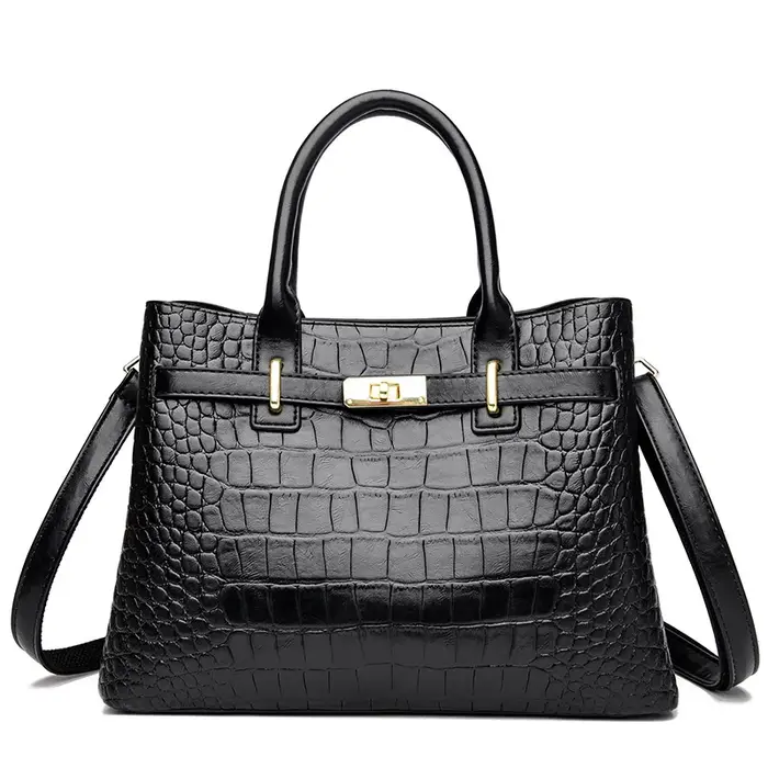 Sac à bandoulière à motif de pierre pour femmes, couleur unie, Simple, rétro, grande capacité, haute