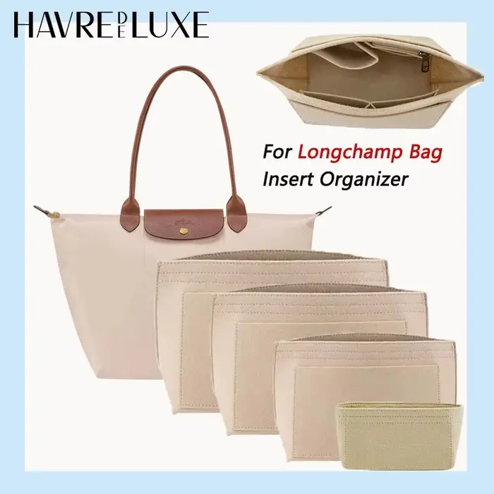 Insert organisateur de sac pour Longchamp, matériau en Nylon, ajustement Super solide, Support de sac à main, doublure de sacs, accessoires