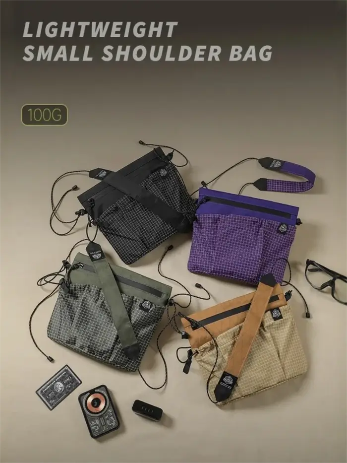 Sac à bandoulière léger imperméable X Pac en Nylon Ripstop petit sac à bandoulière sangle réglable v