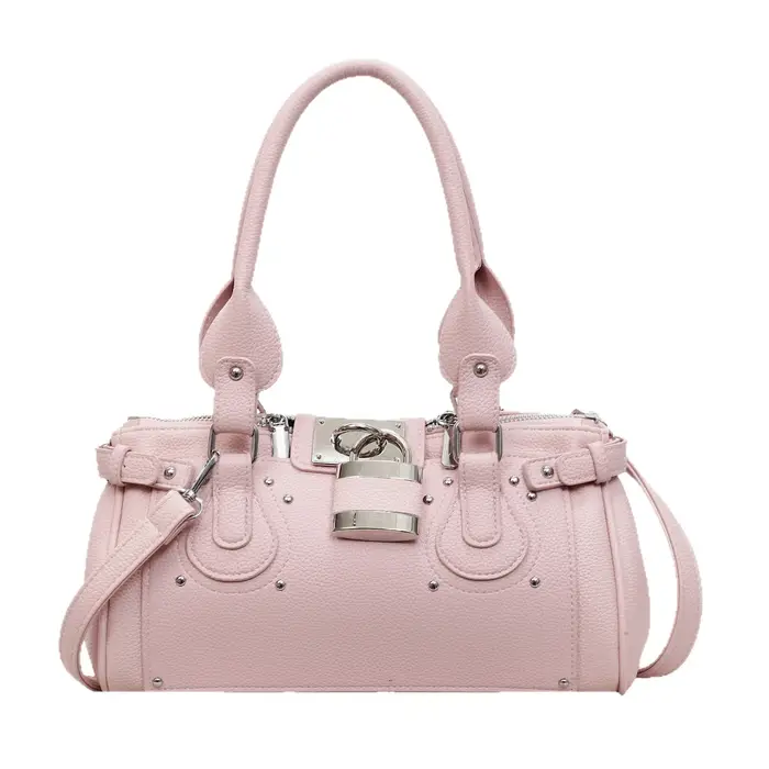 Sac à main rétro à boucle de verrouillage