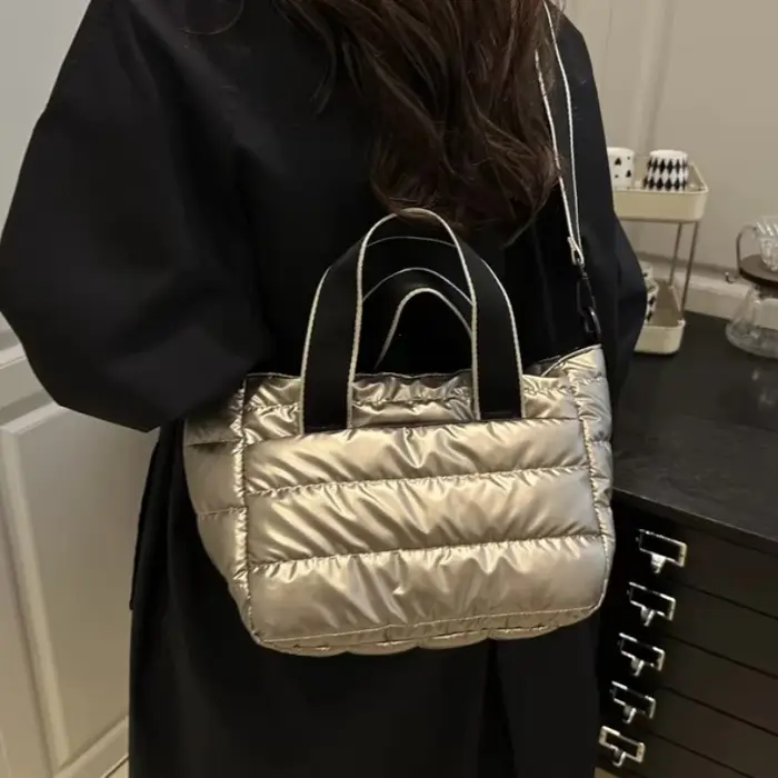Sac fourre-tout matelassé de luxe pour femmes