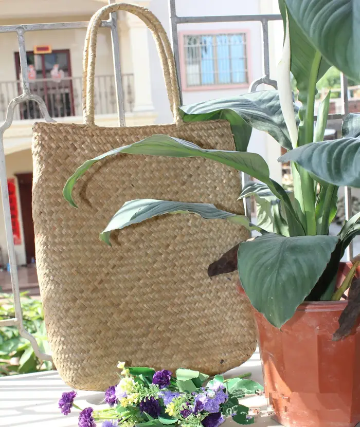 Sacs à main en dentelle pour femmes, fourre-tout de styliste, sac à main en osier et rotin, sac à ba