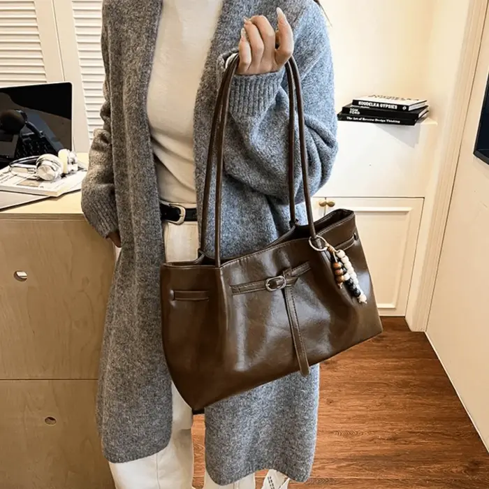 Sac à bandoulière en daim/cuir PU