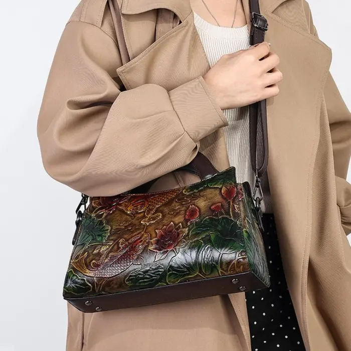 Sac à main rétro ethnique chinois pour femmes