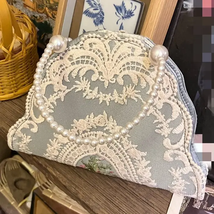 Sac à main Vintage en dentelle irrégulière pour femmes