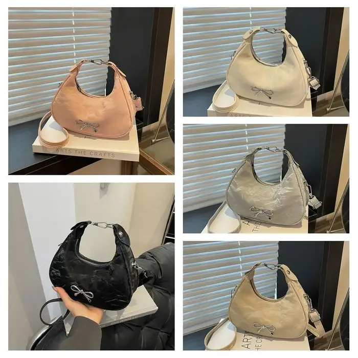 Sac à bandoulière élégant grande capacité avec nœud