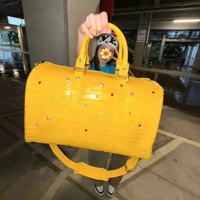 Sac fourre-tout femmes Crocodile Grain 2025 mode Vintage diamant PU haute capacité sac à bandoulière