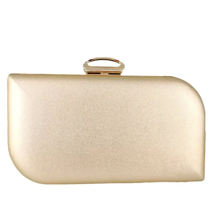 Pochette de soirée en cristal doré pour femme